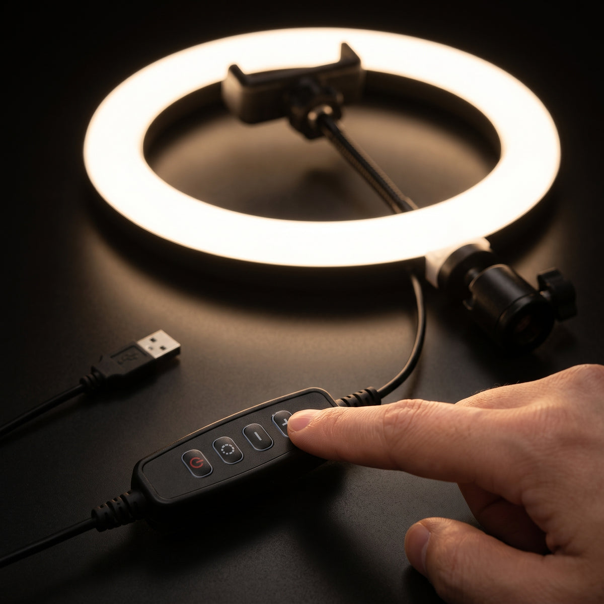 Lampara Aro de Luz LED YISEN QX-300 12 Pulgadas