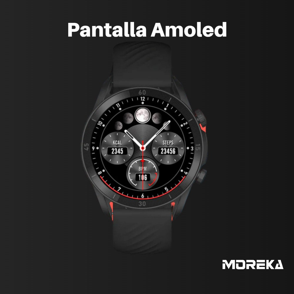 Smart Watch Moreka R01 pantalla amoled 330mAh contra agua IPX68