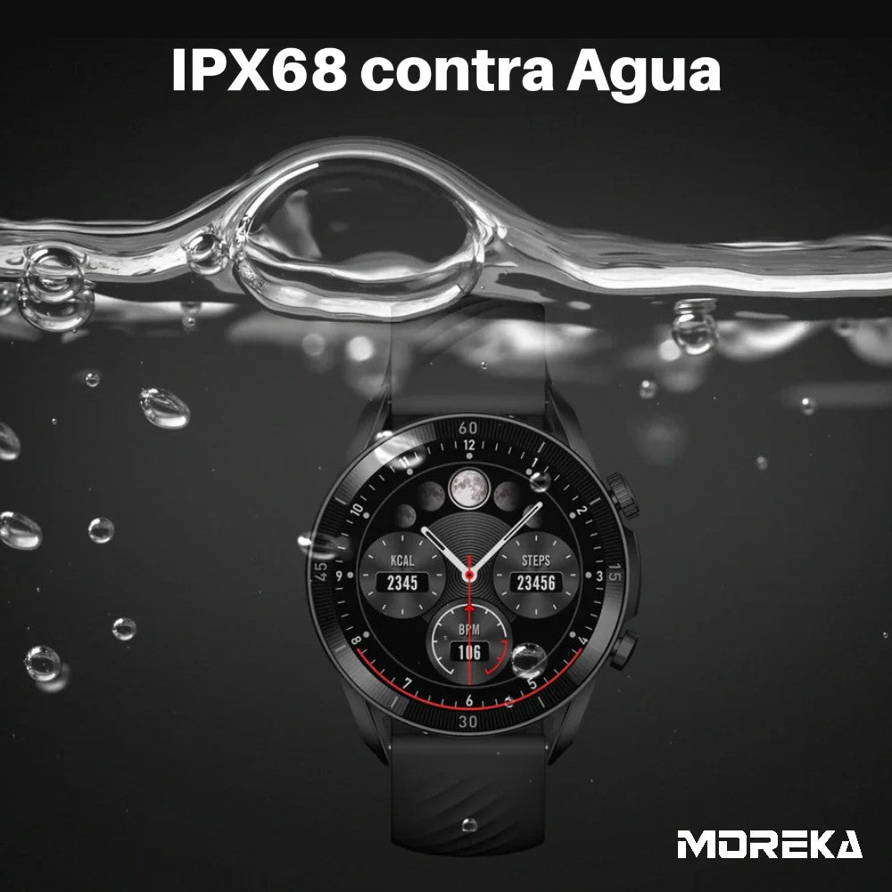Smart Watch Moreka R01 pantalla amoled 330mAh contra agua IPX68