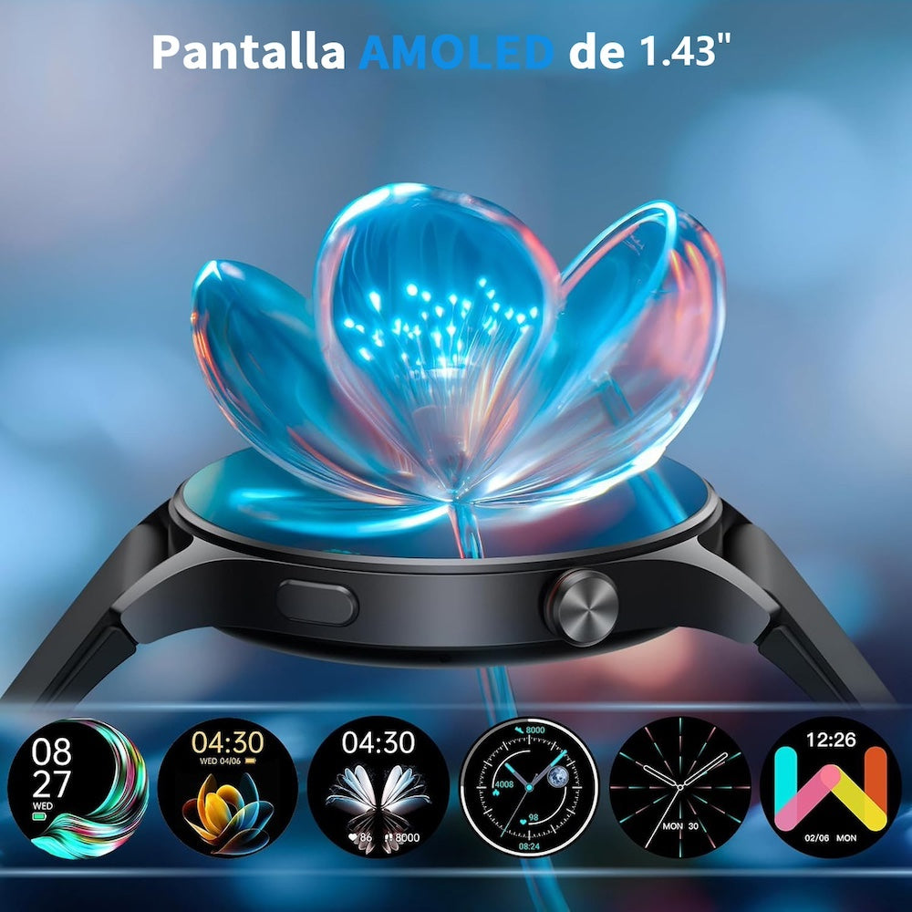 Smart Watch Moreka R04 pantalla Ultra HD Amoled contra agua IPX67