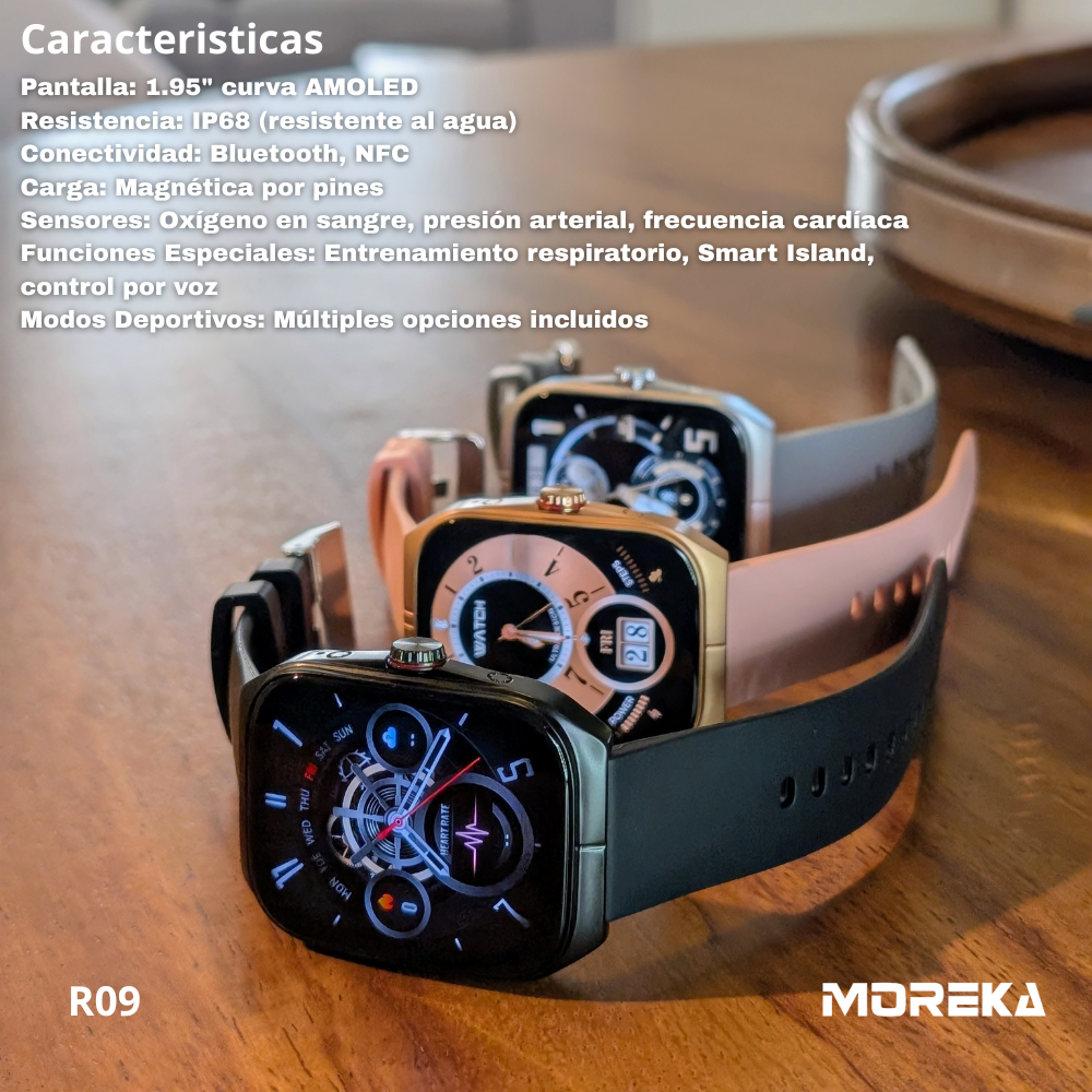 Smart Watch Moreka R09 pantalla Ultra HD 1..95