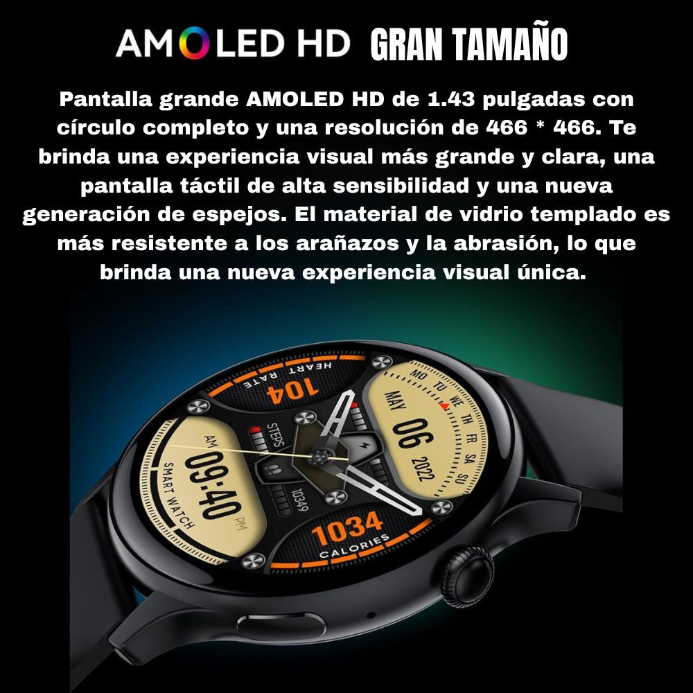 Smart Watch Moreka R12 pantalla Ultra HD 1.43