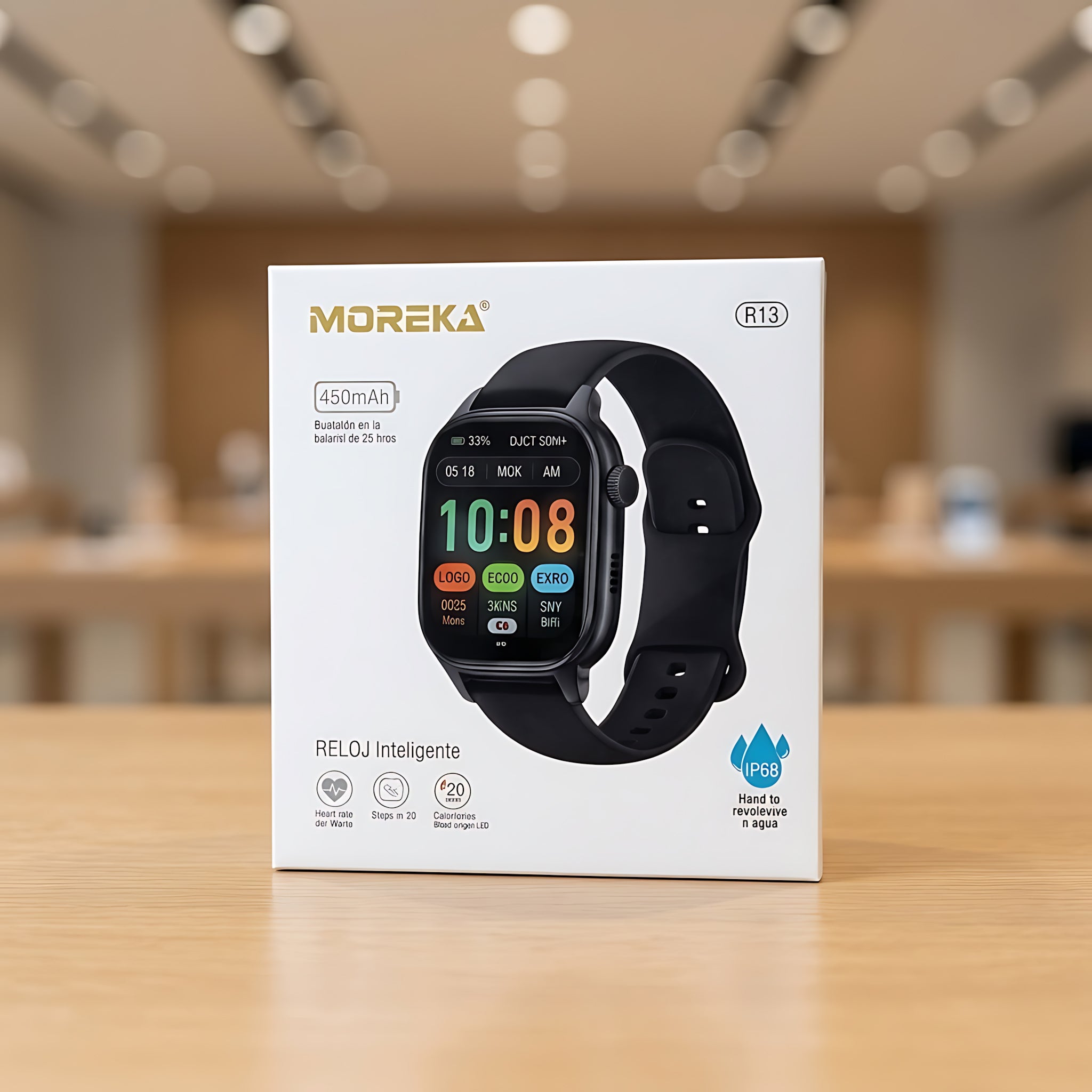Reloj Inteligente Smart Watch Moreka R13  IP68