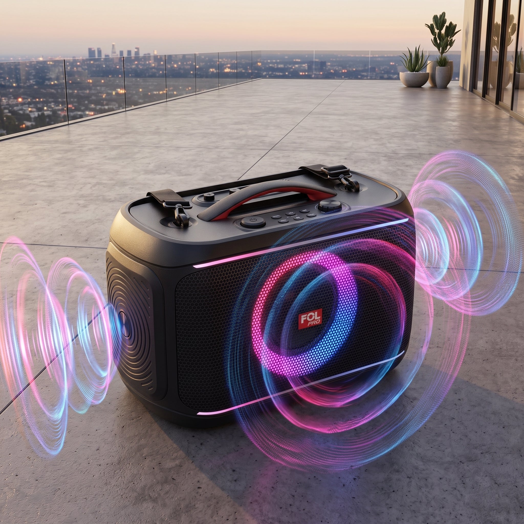 Bocina TWS Bluetooth FOL FS-R309 Microfono Party Box