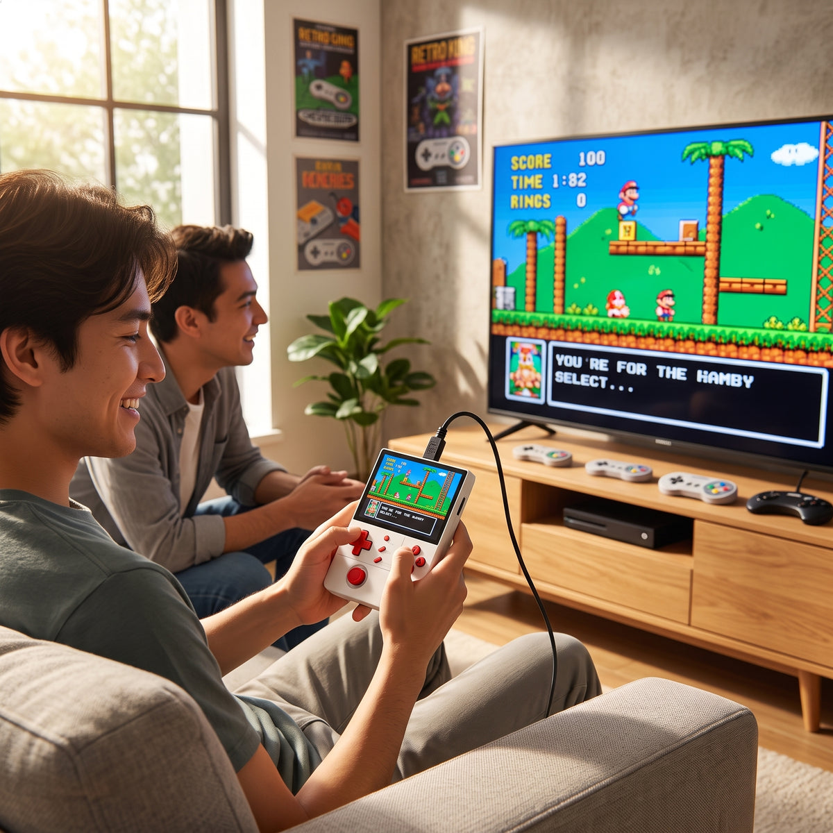 Consola Portátil R40XX Pro con Pantalla de 4.2 Pulgadas, Salida HD y Más de 20 Emuladores