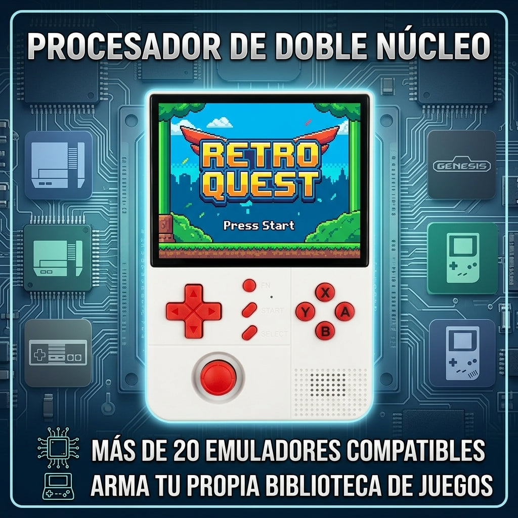 Consola Portátil R40XX Pro con Pantalla de 4.2 Pulgadas, Salida HD y Más de 20 Emuladores