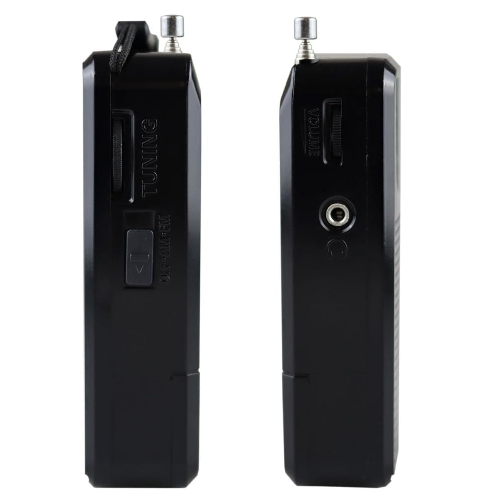 Radio Portátil Am FM de Bolsillo Utiliza 2 Pilas AA Entrada Audifonos 3.5mm CE-AM2FM