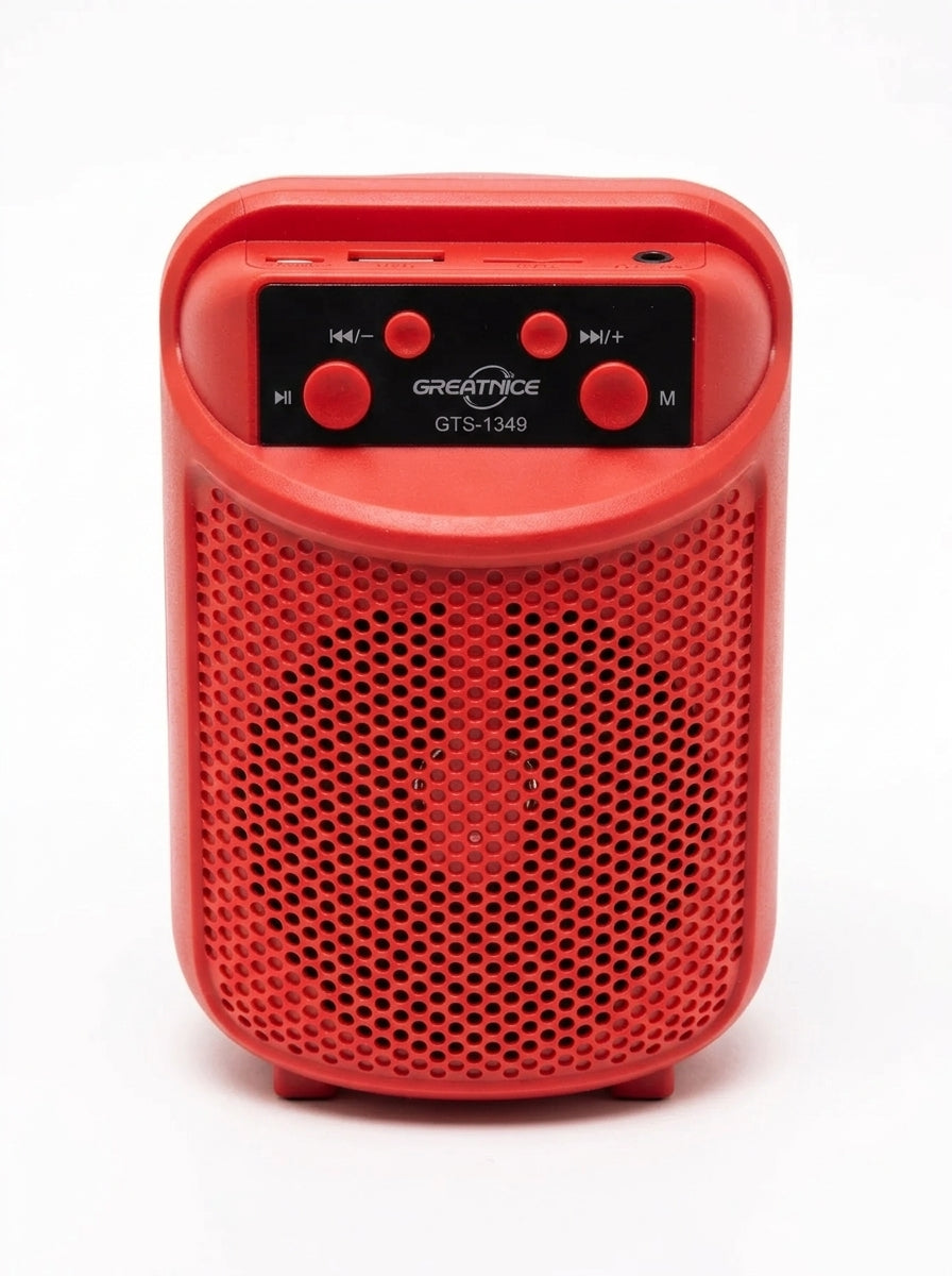 Bocina Bluetooth Recargable Greatnice GTS-1349 Inalámbrica USB RADIO FM 5W