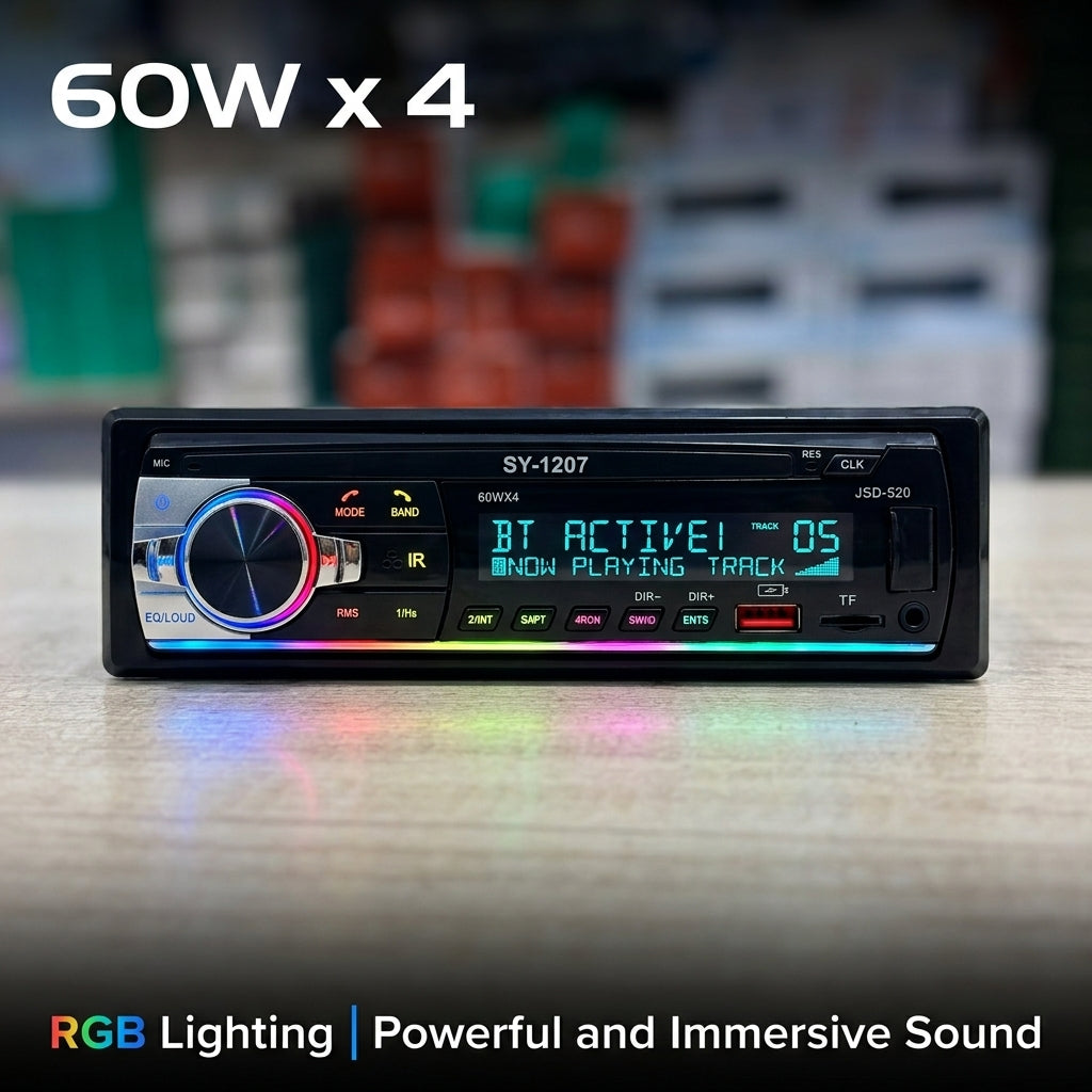 Reproductor de Radio USB SD MP3 Moreka SY-1207 RGB