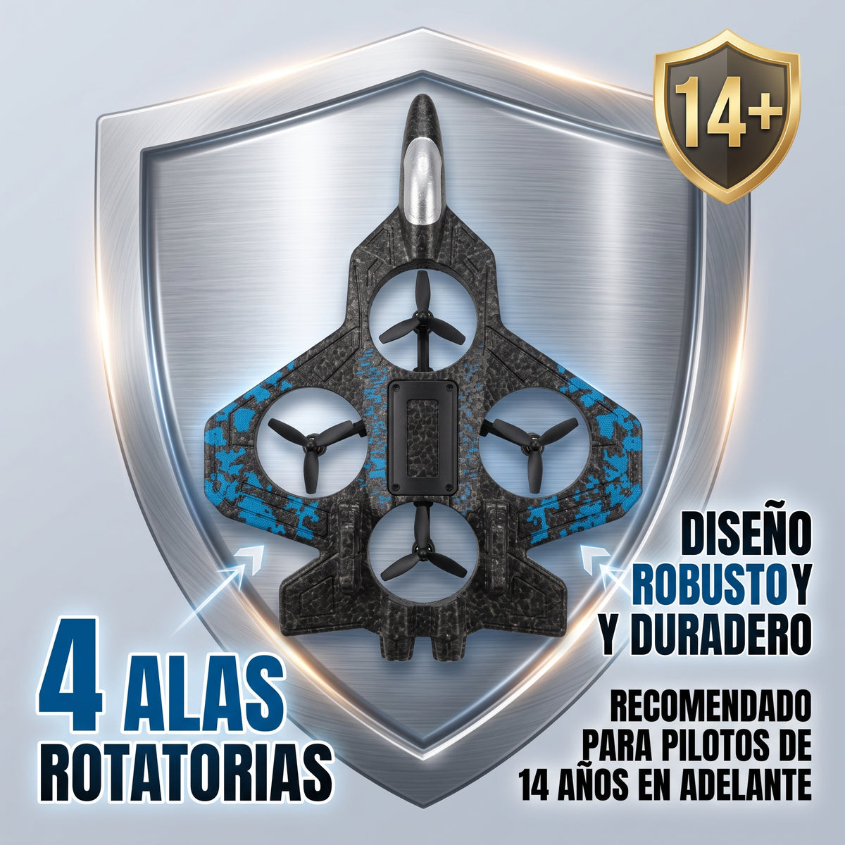 Juguete Avión de Combate Interestelar YISEN S1 Control Remoto