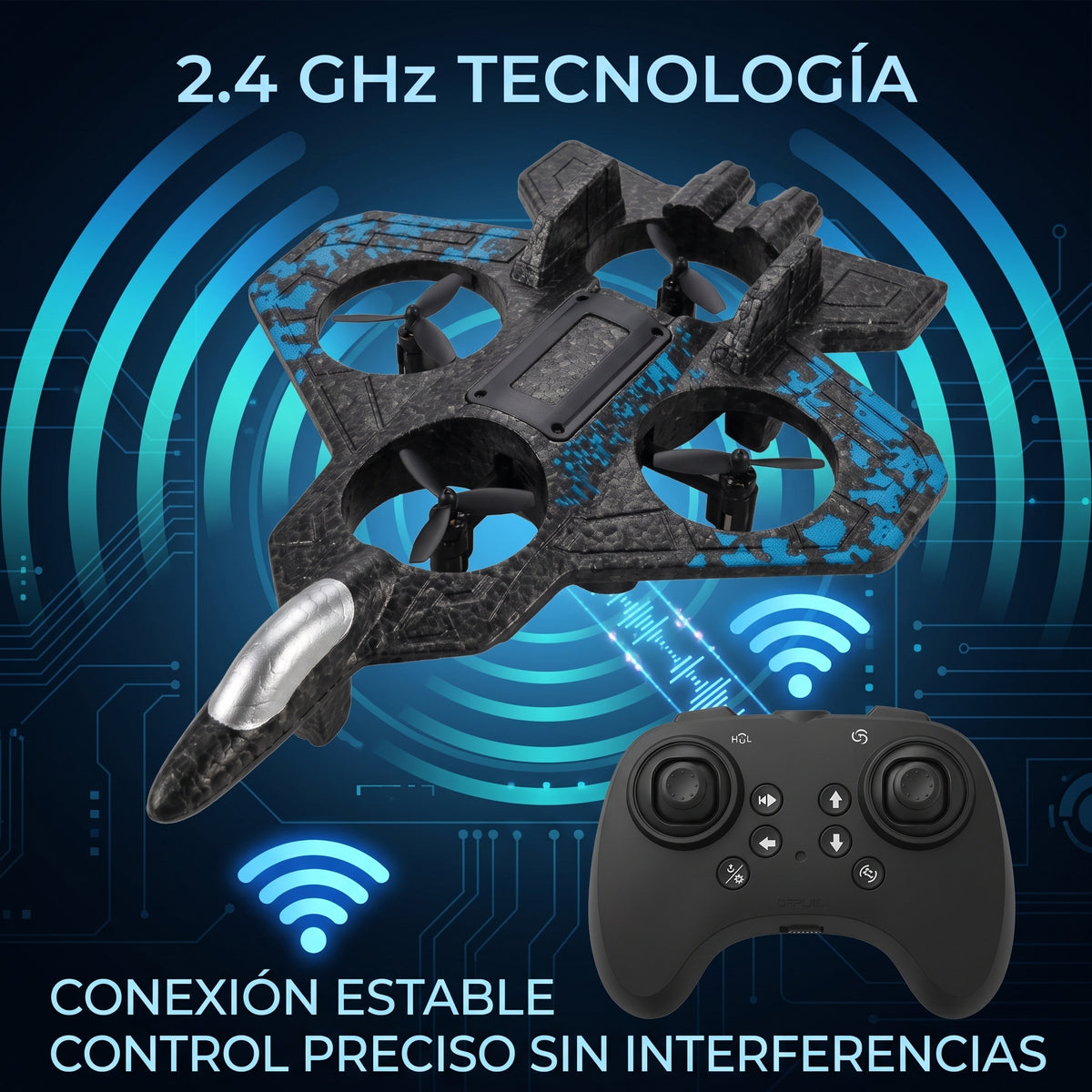 Juguete Avión de Combate Interestelar YISEN S1 Control Remoto