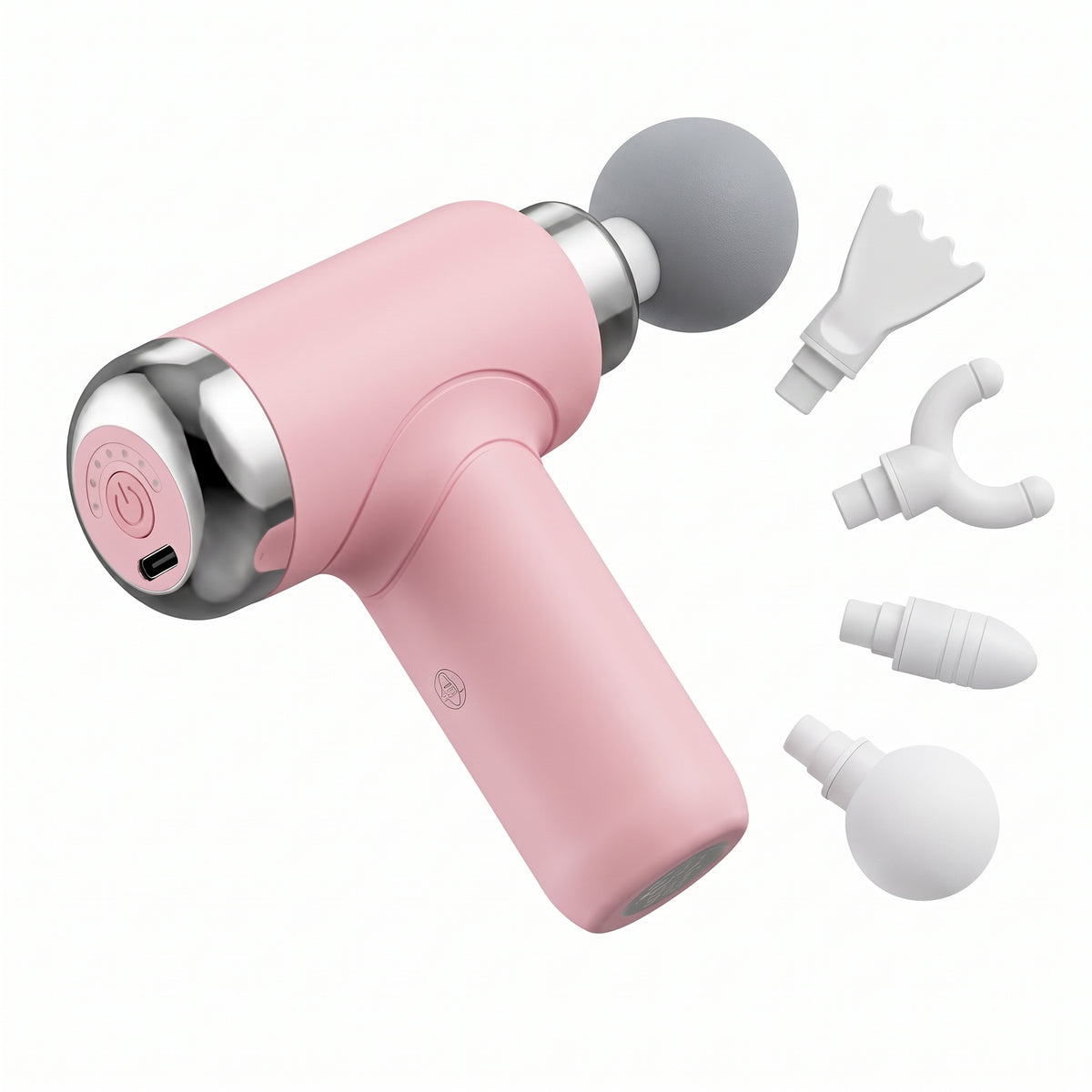 Pistola Facial Moreka S100-T Masajeador Muscular Portátil Cabezales Intercambiables
