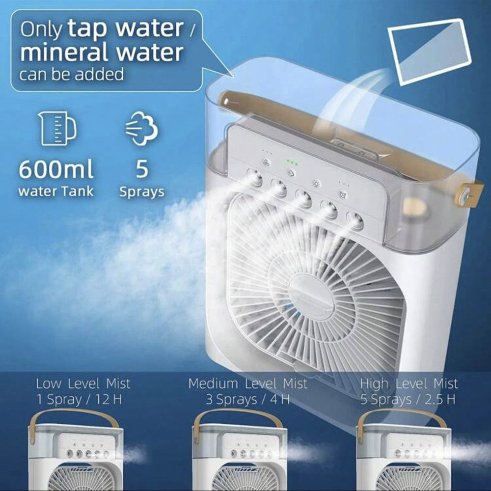 Clima Enfriador De Aire Mini Ventilador Frio Portatil Moreka SF112