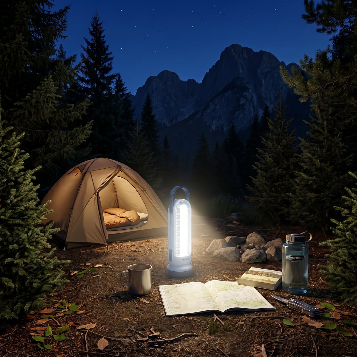 Lámpara LED de Emergencia Moreka SQ-189 Campamento y Linterna Integrada