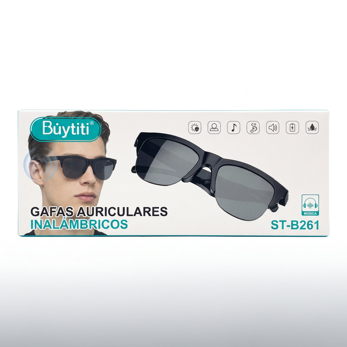 Gafas Auriculares Inalámbricos Büytiti ST-B261 Bluetooth 5.4 Protección UV