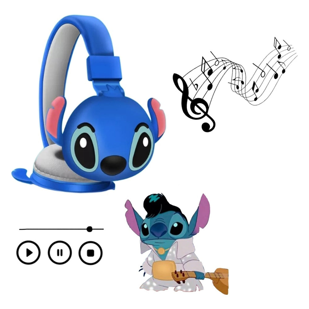 Audífonos Diadema Bluetooth Stitch Inalámbrico Plegable