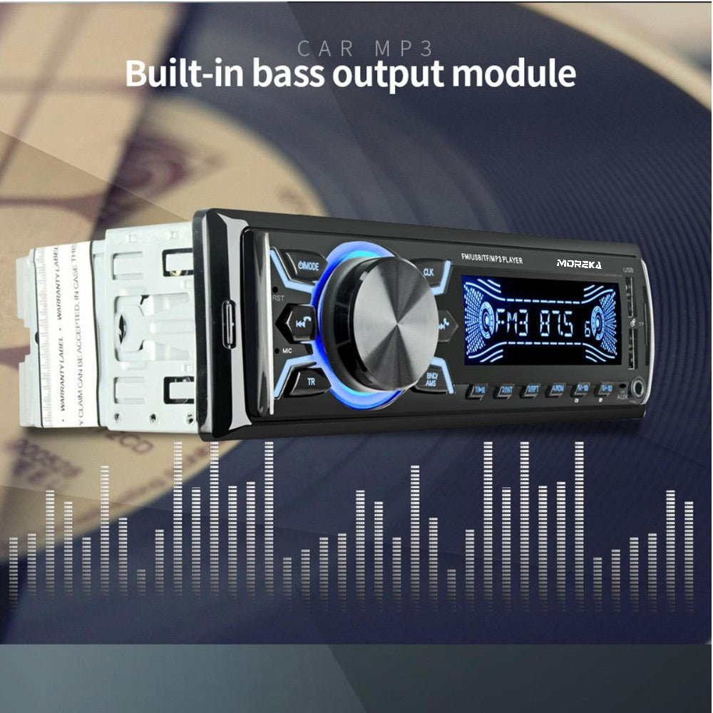 Auto Estéreo radio FM AM audio Bluetooth y llamadas manos libres Moreka SYD-1206