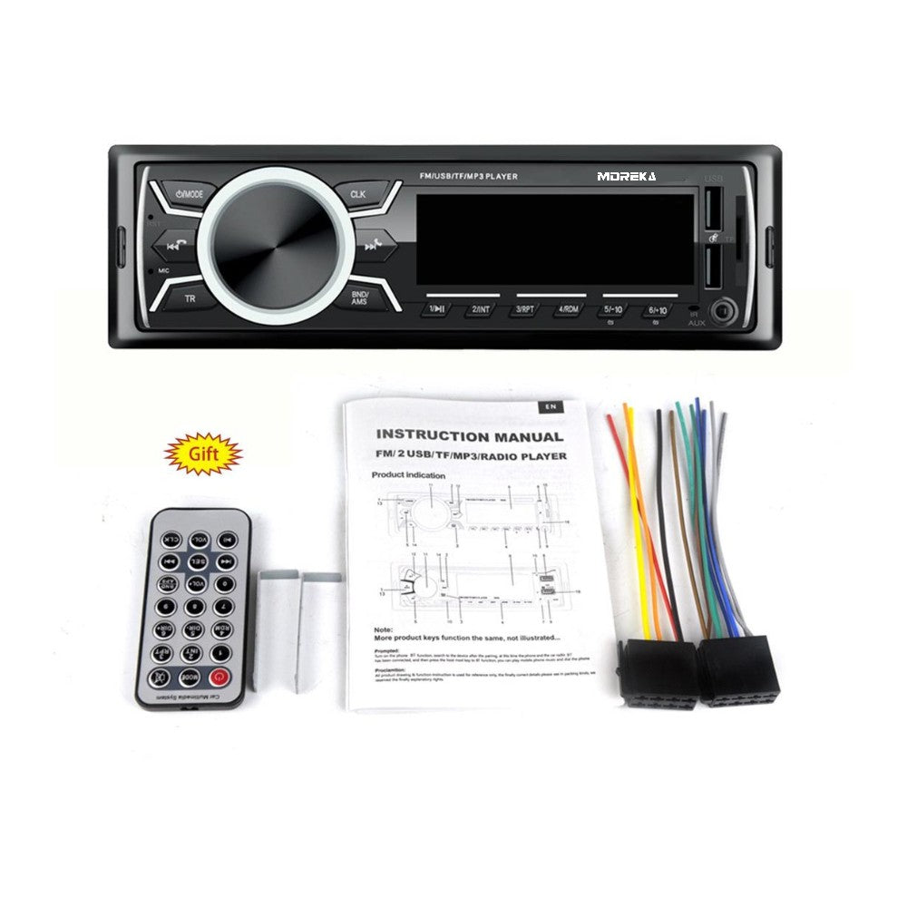 Auto Estéreo radio FM AM audio Bluetooth y llamadas manos libres Moreka SYD-1206