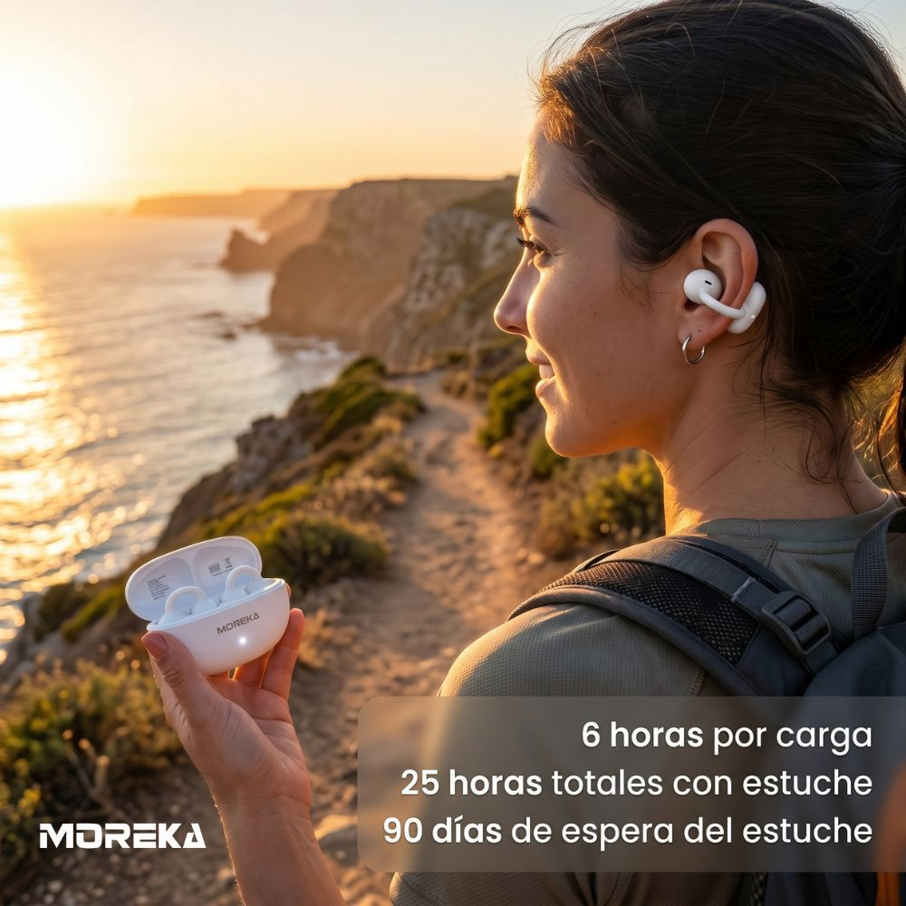 Audífonos Tipo Arete Moreka E604 Estilo y Libertad con Sonido de Alta Calidad
