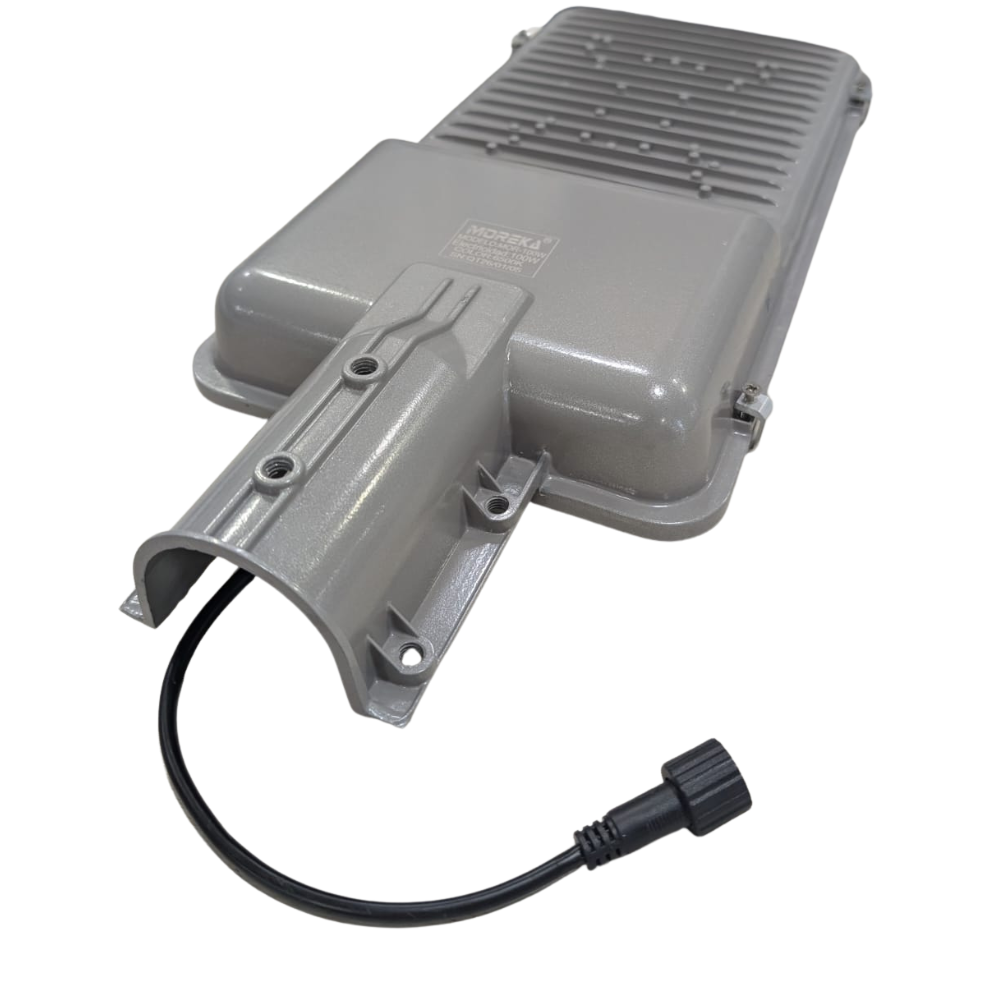 Luz de Calle Solar Moreka MOR 100W Cero Consumo con Control Remoto y Temporizador IP66 para Exteriores