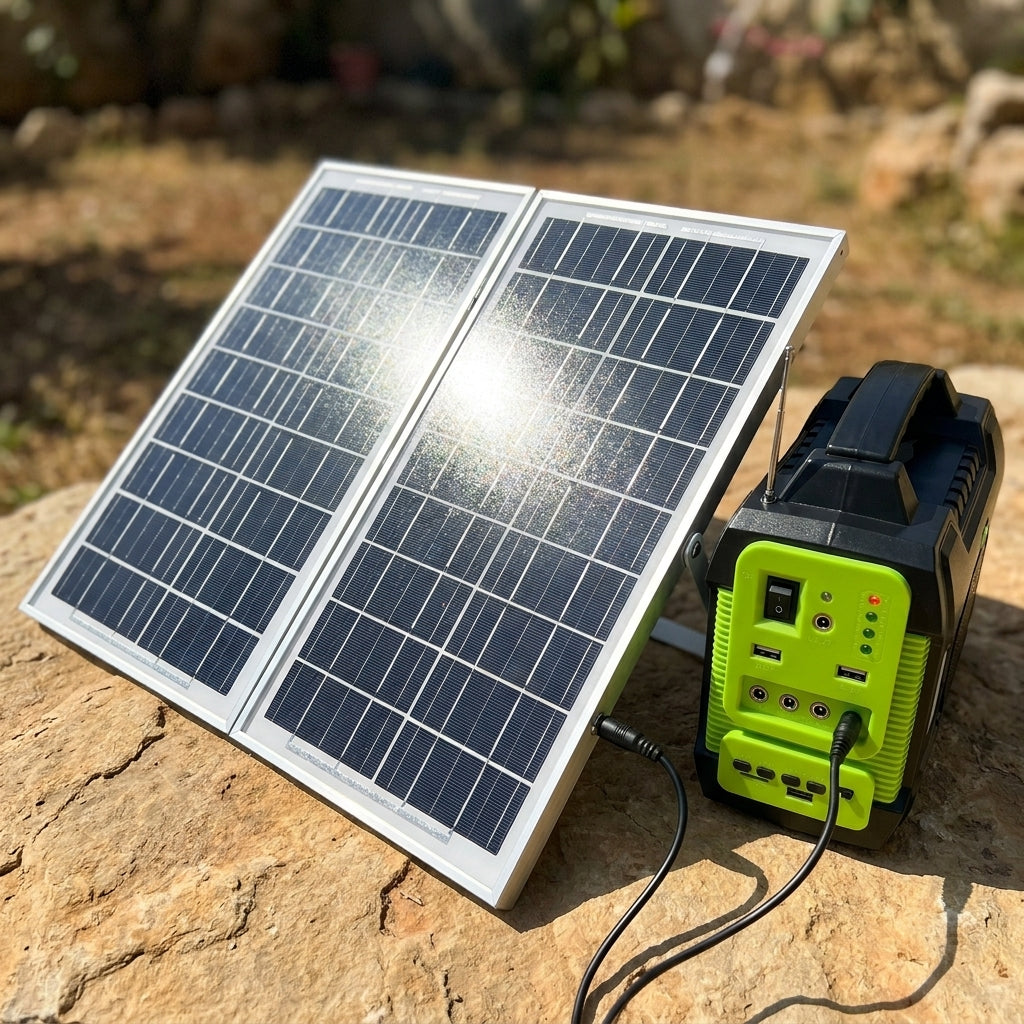Sistema de Iluminación Solar MOR-C88FM: Luz y música MOREKA