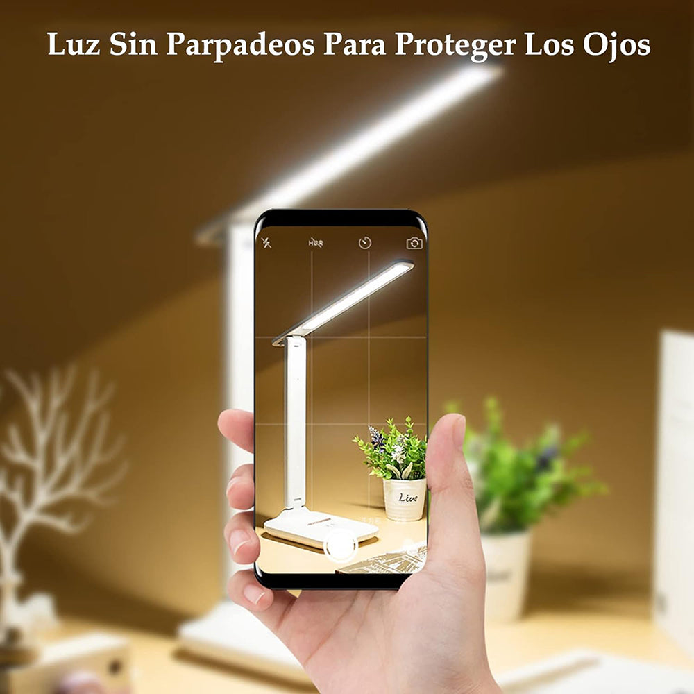 lámpara de escritorio cargador inalámbrico rápido 15W TD10-LED
