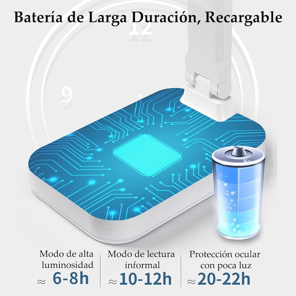 lámpara de escritorio cargador inalámbrico rápido 15W TD10-LED