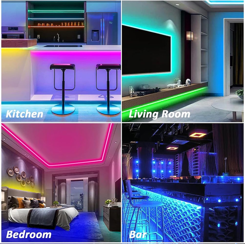 Tira Luz Led Colores Moreka 28355, 5m 2835 Rgb Con Control 24 Botones