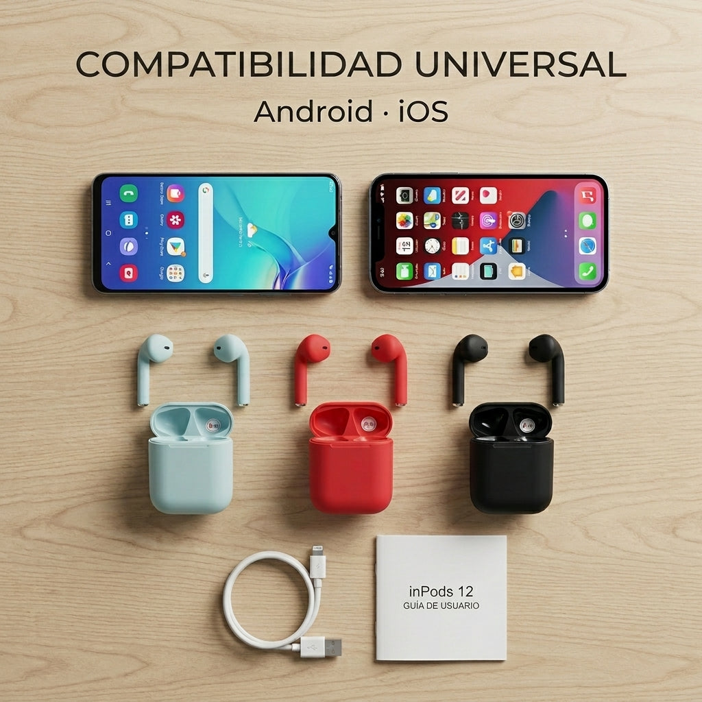 Audífonos Bluetooth inPods 12 i12 TWS