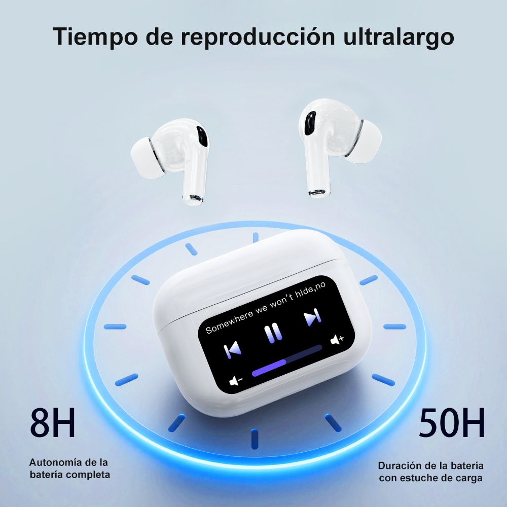 Audífonos Bluetooth Traductor IA A9 Táctil Modo Altavoz