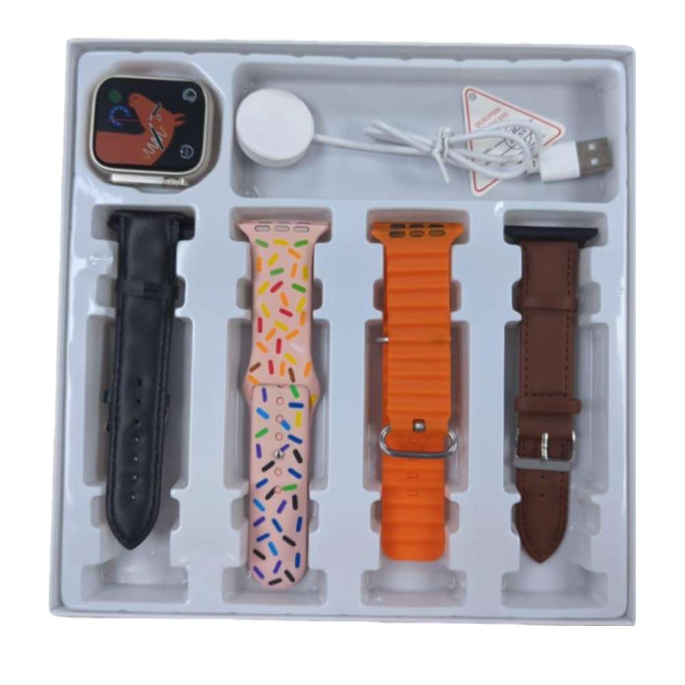 SmartWatch Ultra2 WLR4 Carga Inalámbrica 4 Bandas