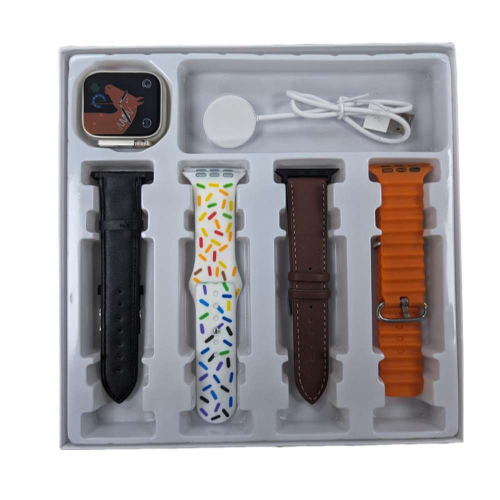 SmartWatch Ultra2 WLR4 Carga Inalámbrica 4 Bandas