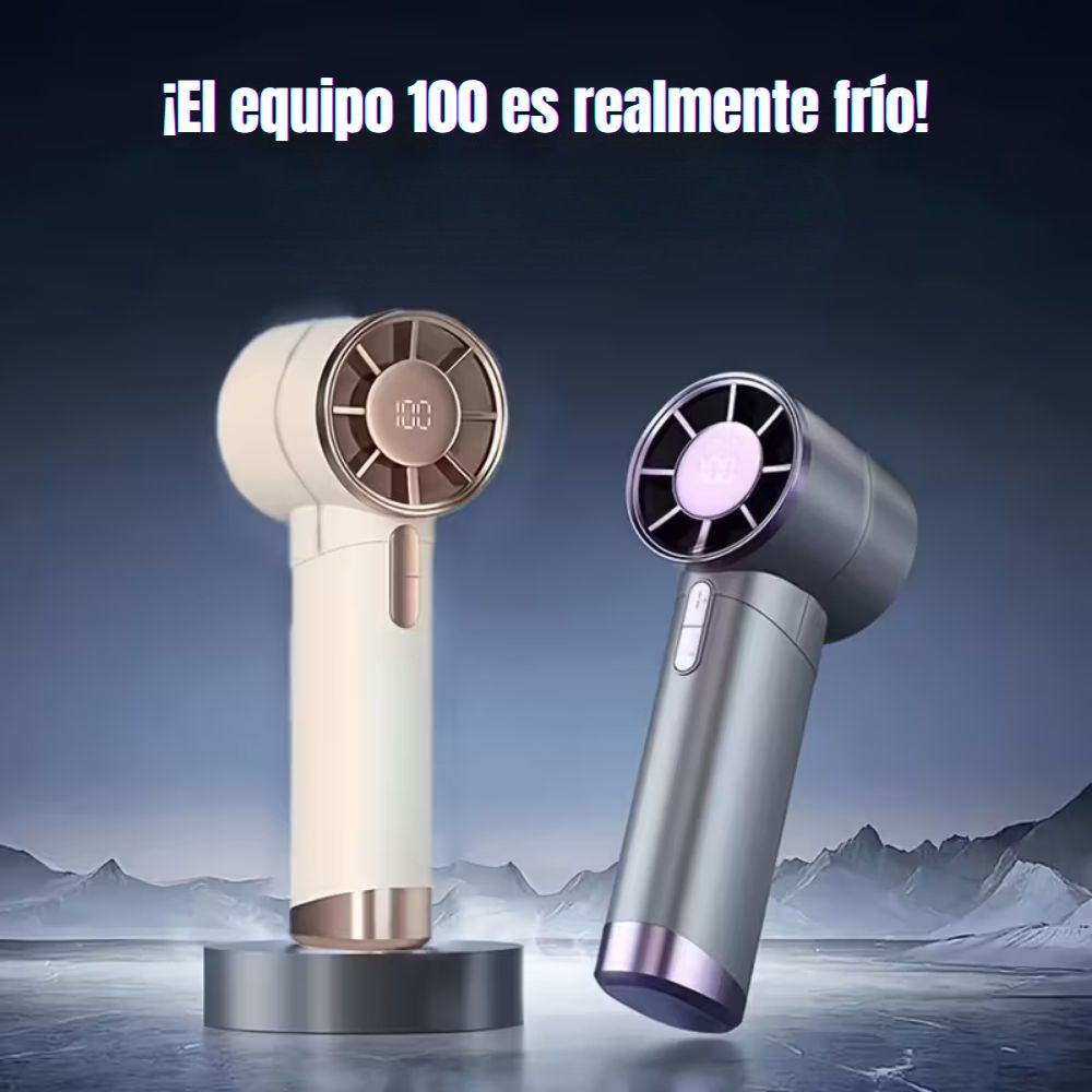 Ventilador Portátil de mano Frescura 100 velocidades 3000mAh Pantalla LED XFS-202