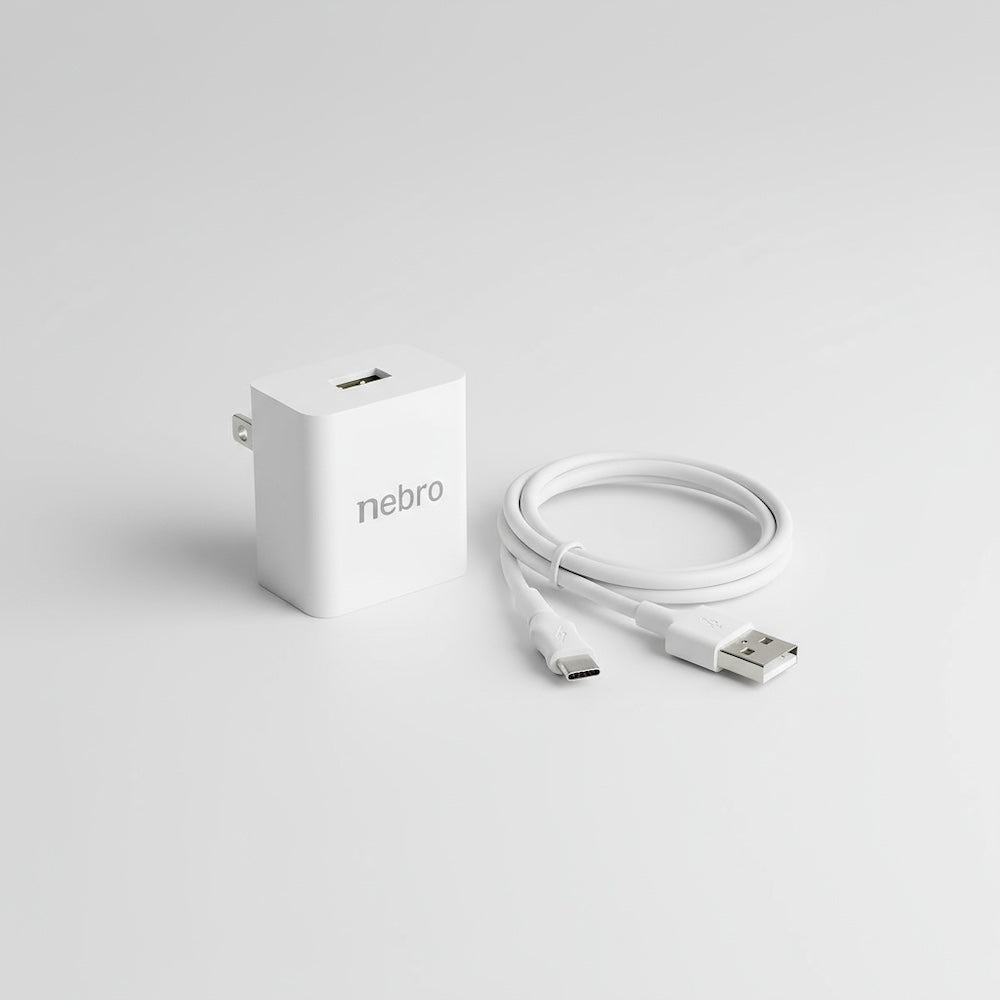 Cargador USB cable tipo C 1m 2.4a carga rápida Nebro VGA-009
