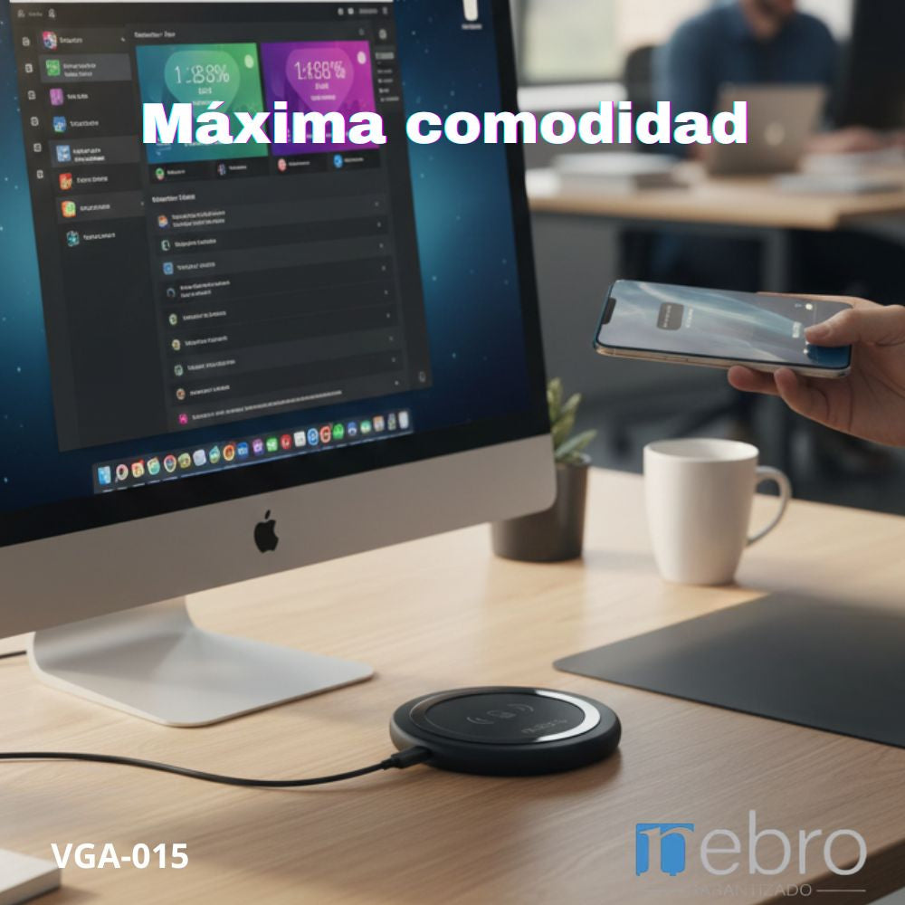 Cargador Magnetico Inálambrico 15W Nebro VGA-015