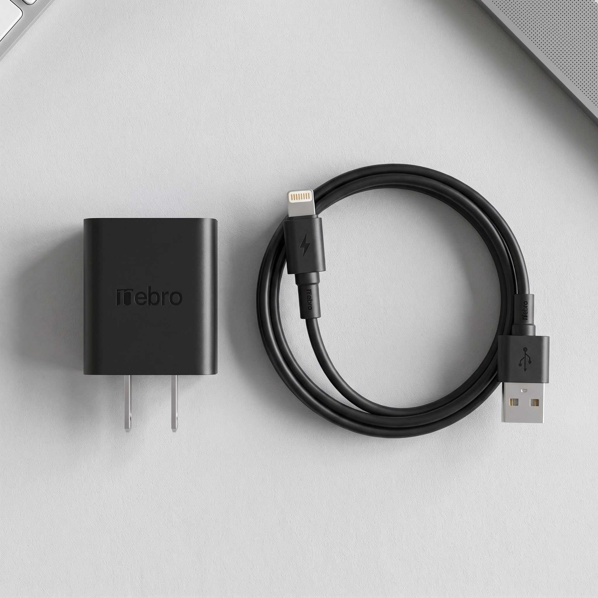 Combo de Carga Rápida Nebro VGA-008: Cubo y cable Lightning