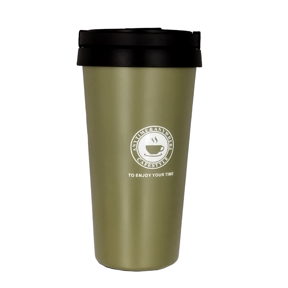 Taza de viaje de acero inoxidable con tapa a prueba de fugas 17 oz CB-004