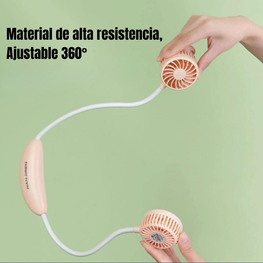 Ventilador Portátil de Cuello Frescura 360° 2 velocidades 500mAh SMA5A