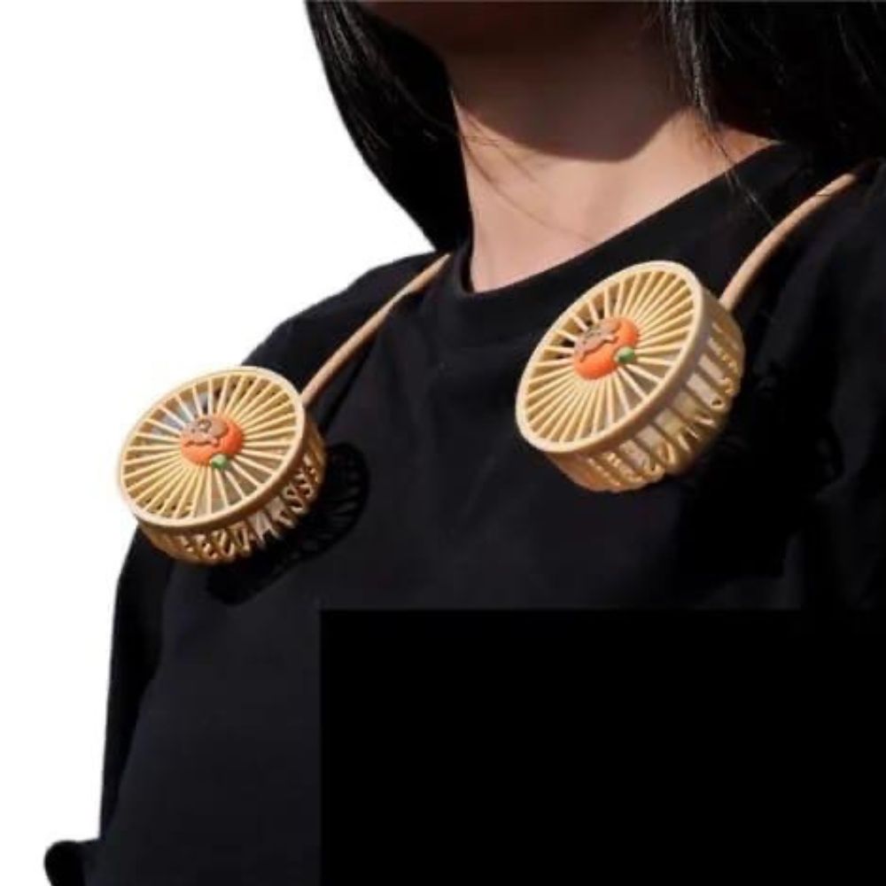 Ventilador Portátil de Cuello Frescura 360° 2 velocidades 500mAh SMA5A