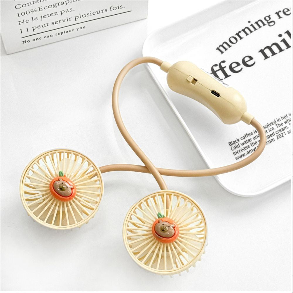 Ventilador Portátil de Cuello Frescura 360° 2 velocidades 500mAh SMA5A