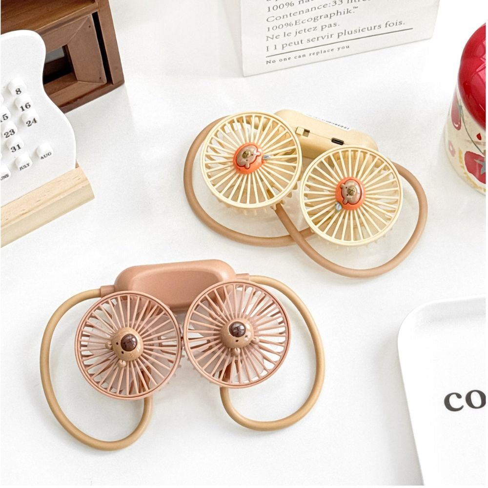 Ventilador Portátil de Cuello Frescura 360° 2 velocidades 500mAh SMA5A