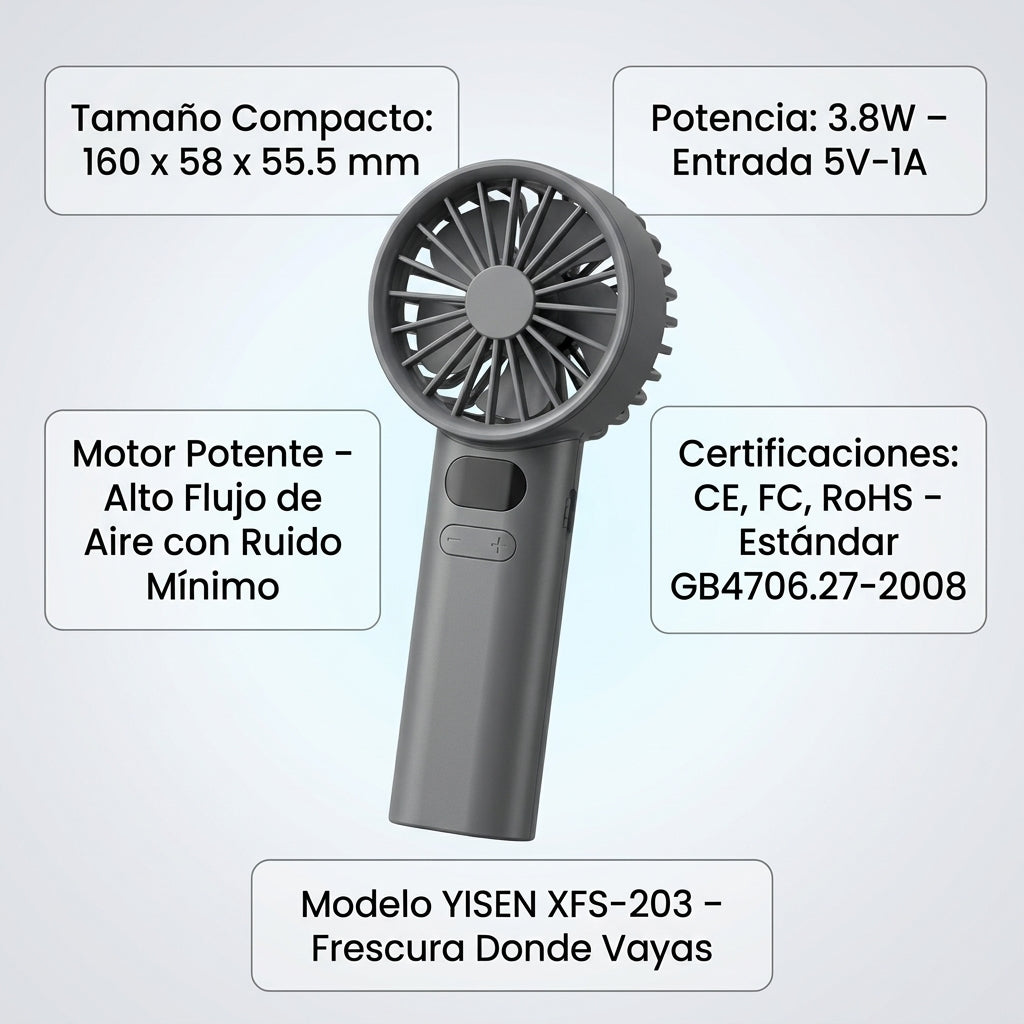 Ventilador Pequeño de Mano XFS-203