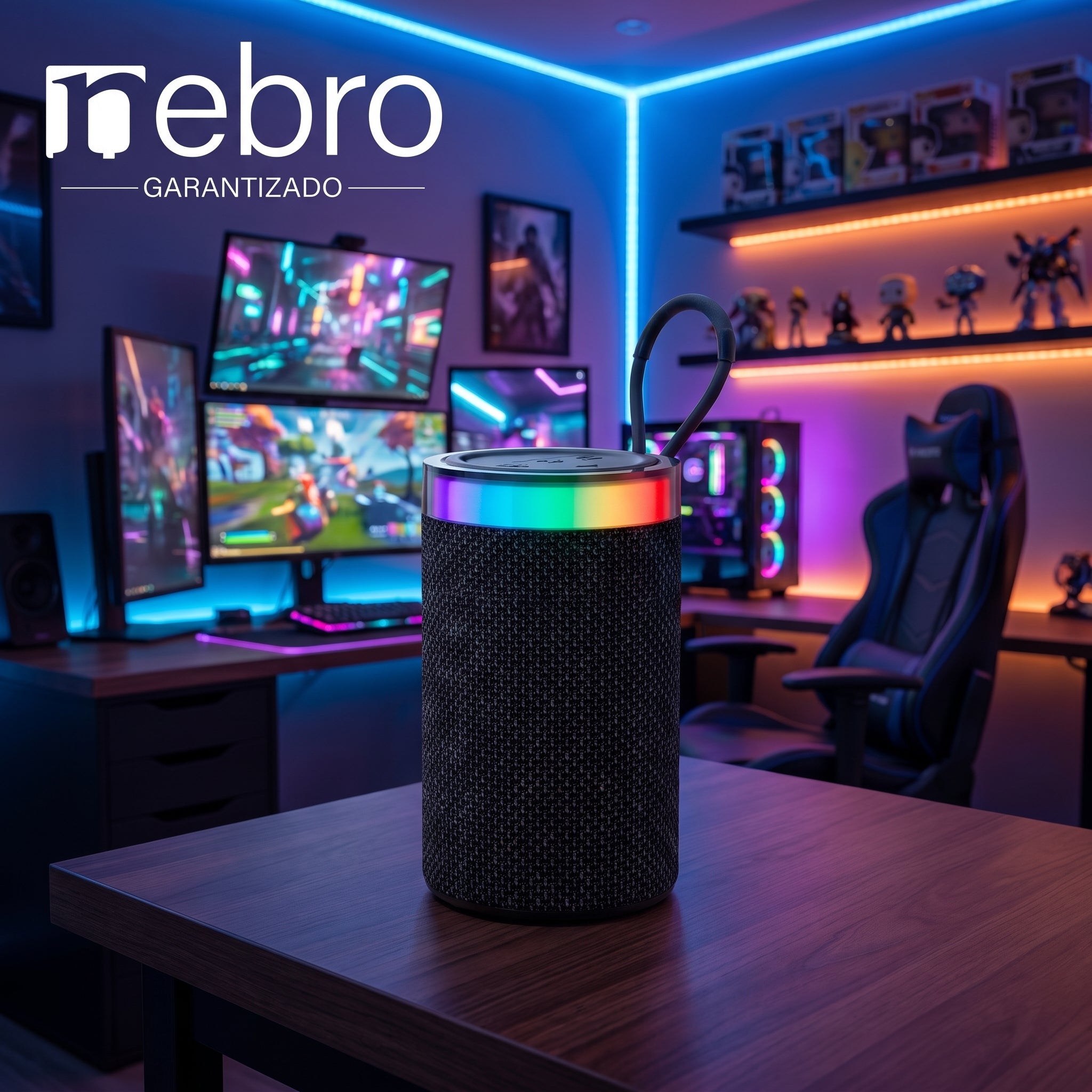 Bocina Portátil Nebro WG-181: Sonido Bluetooth 5.0