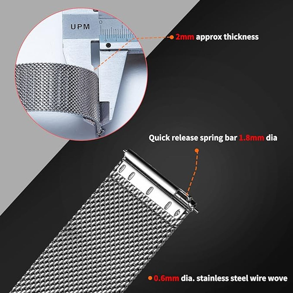 Correa G-TIDE para reloj smartwatch 22mm acero mod. WM22H1