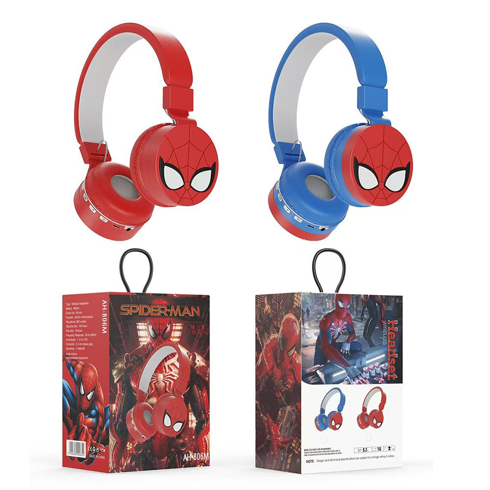 Audífonos Diadema Bluetooth Spiderman Inalámbrico Plegable (copia