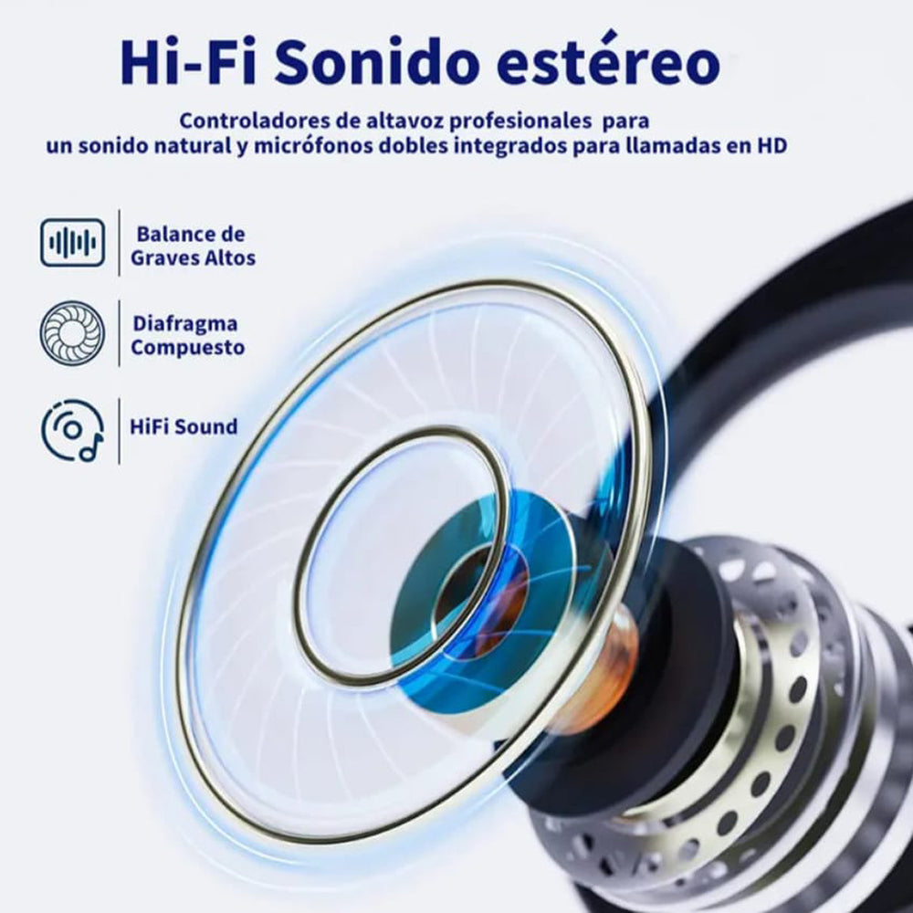 Audífonos Bluetooth Cancelación de Ruido Sport 30mAh + estuche 300mAh IPX4 G-TIDE L22