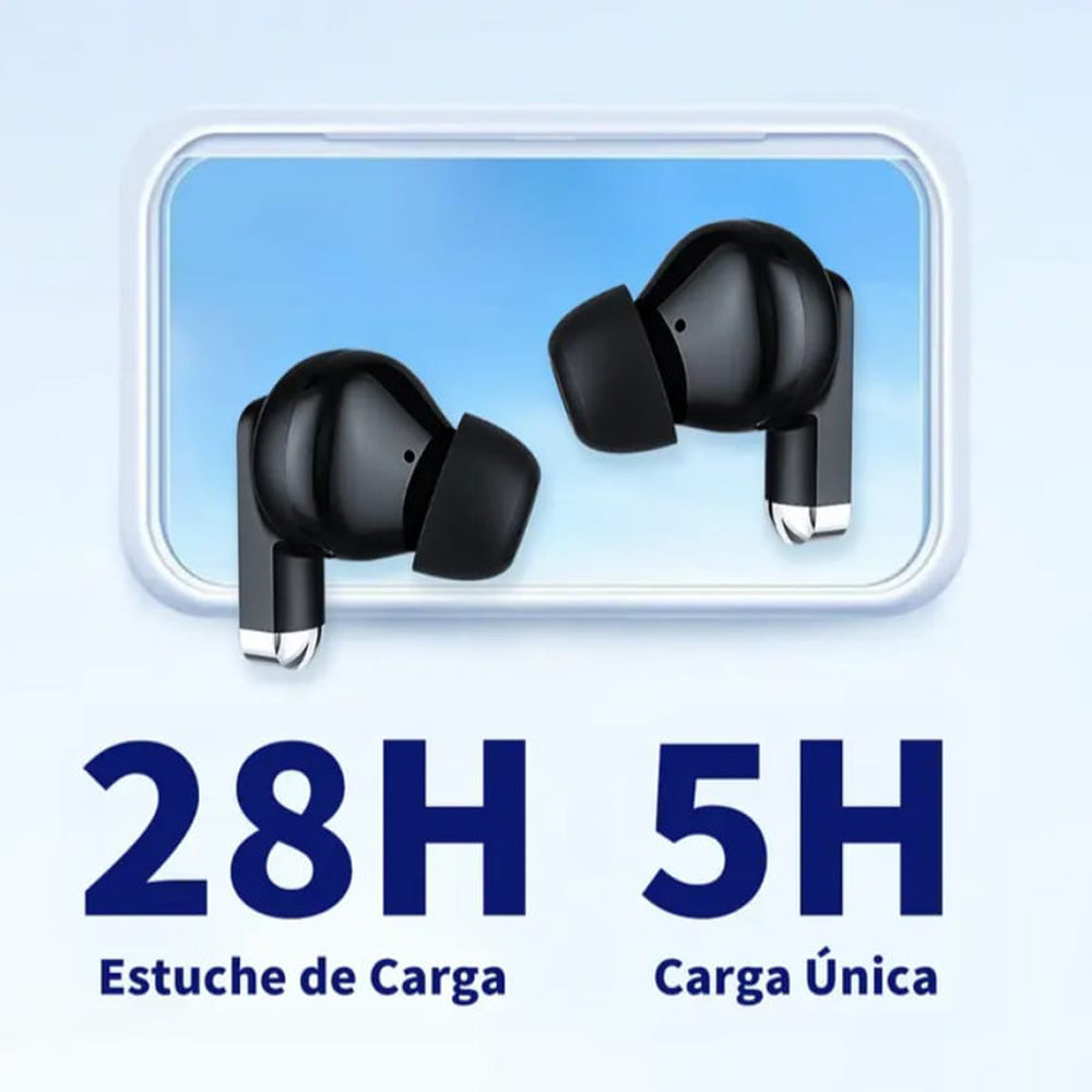 Audífonos Bluetooth Cancelación de Ruido Sport 30mAh + estuche 300mAh IPX4 G-TIDE L22