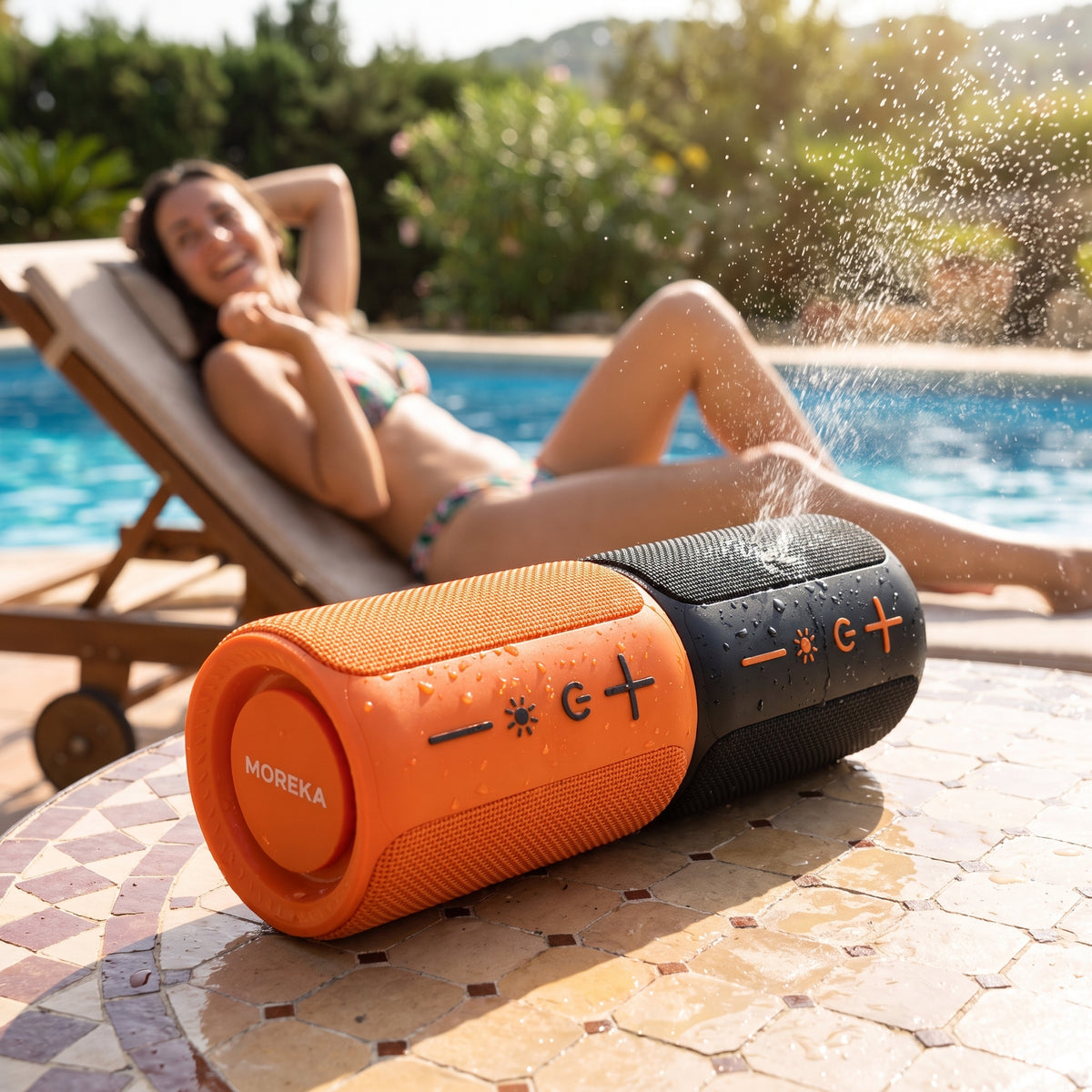 Bocina Inalámbrica Moreka-456 2 en 1 con 20W, Bluetooth 5.4 y Diseño Magnético