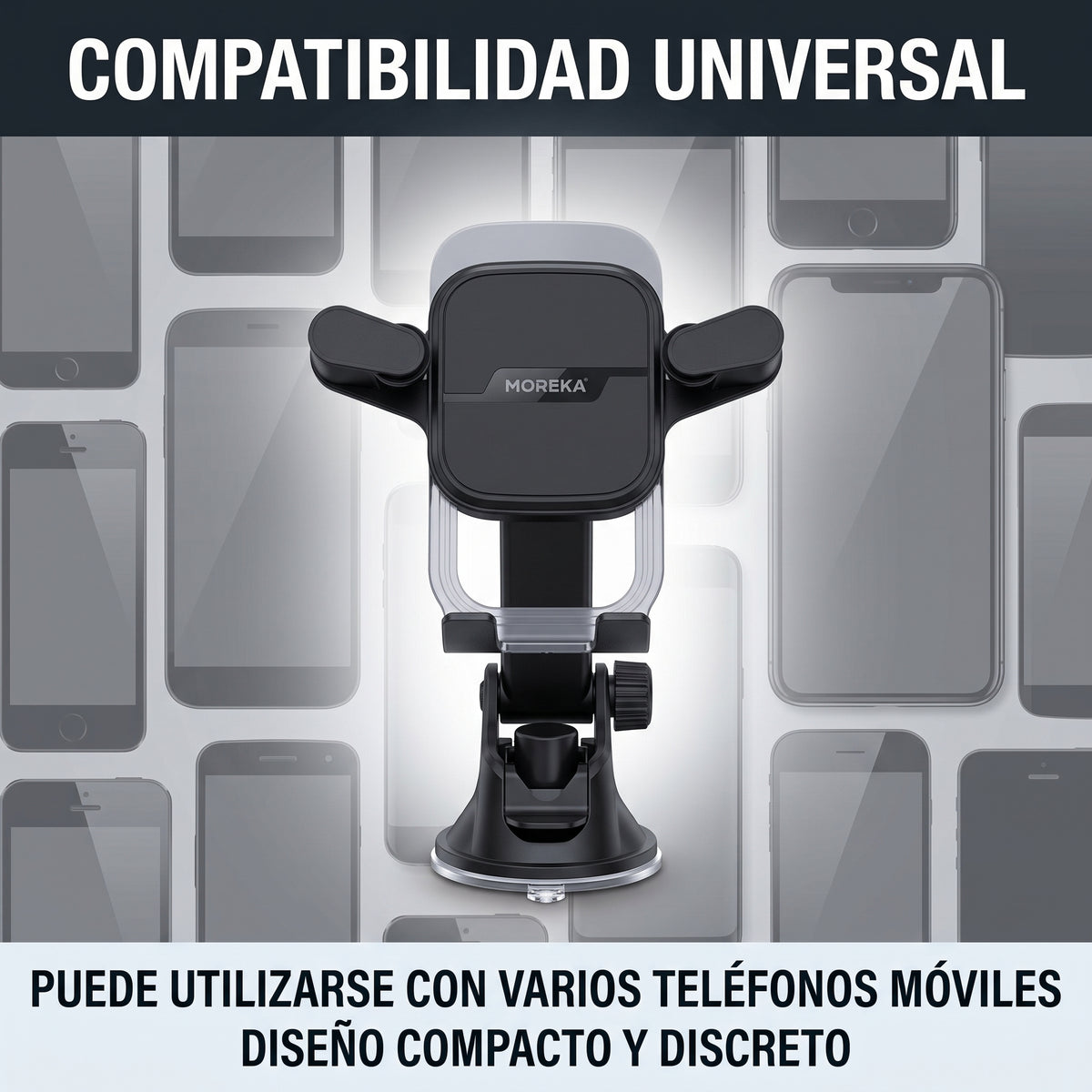 Soporte para Teléfono Móvil Automovil Central Moreka ZJ-011 Giro 360