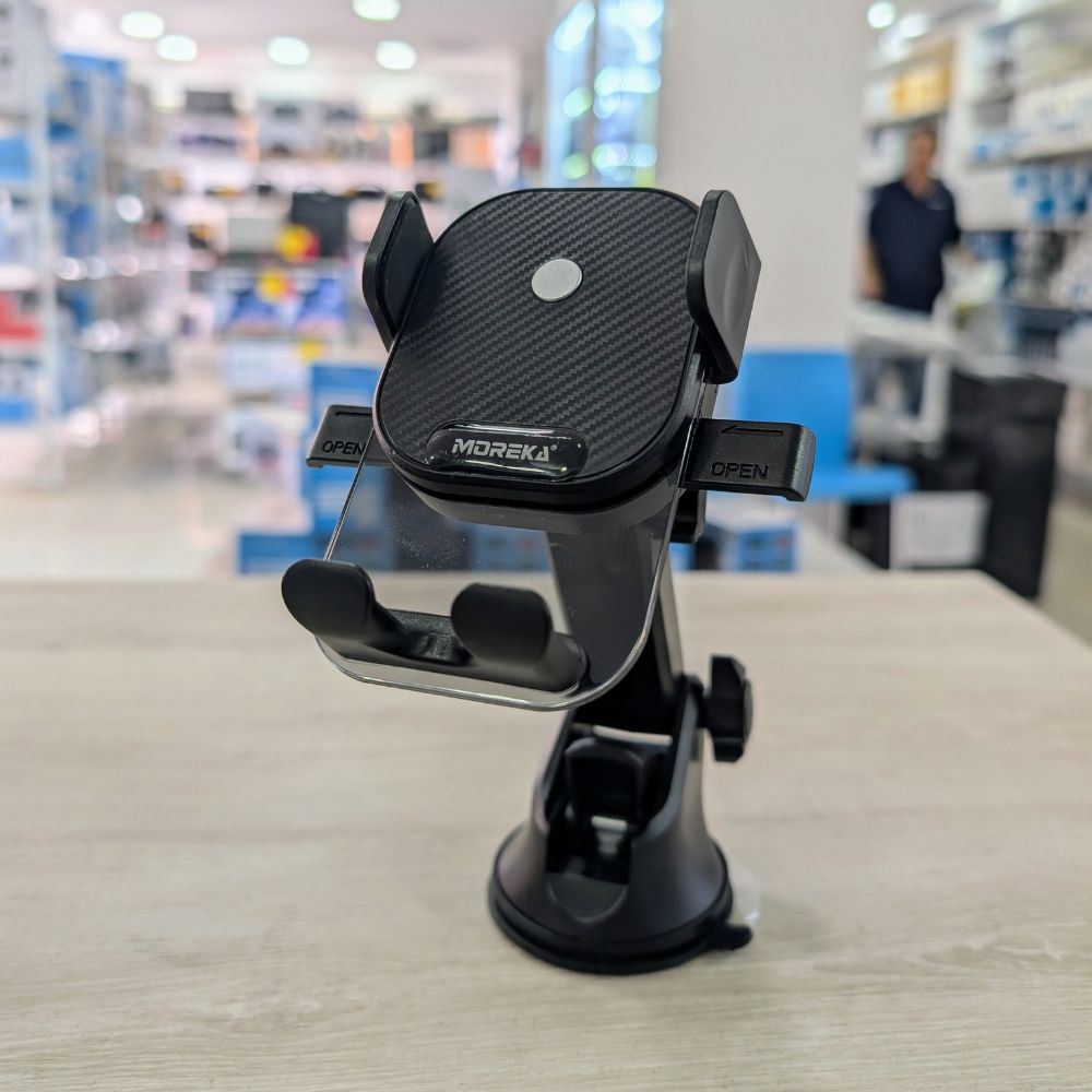 Soporte Automóvil Giratorio con ventosa para tablero y parabrisas Rotación 360° Moreka Modelo ZJ-014